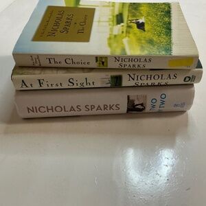 Nicholas Sparks  3 novels: The Choice, Two by Two, At First Sight all  hardback